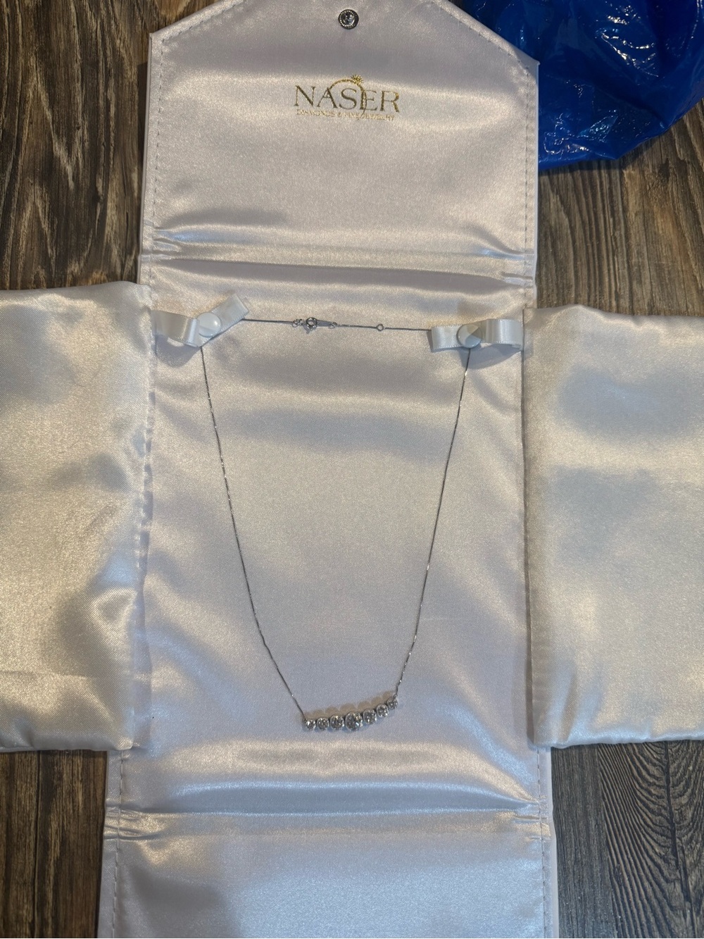 lab grown Diamond Necklace in 14k white gold